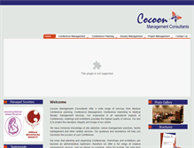 Tablet Screenshot of cocoonconsultants.com